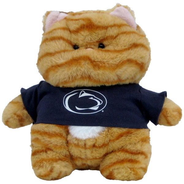 plush chubby wubby cat with Penn State shirt